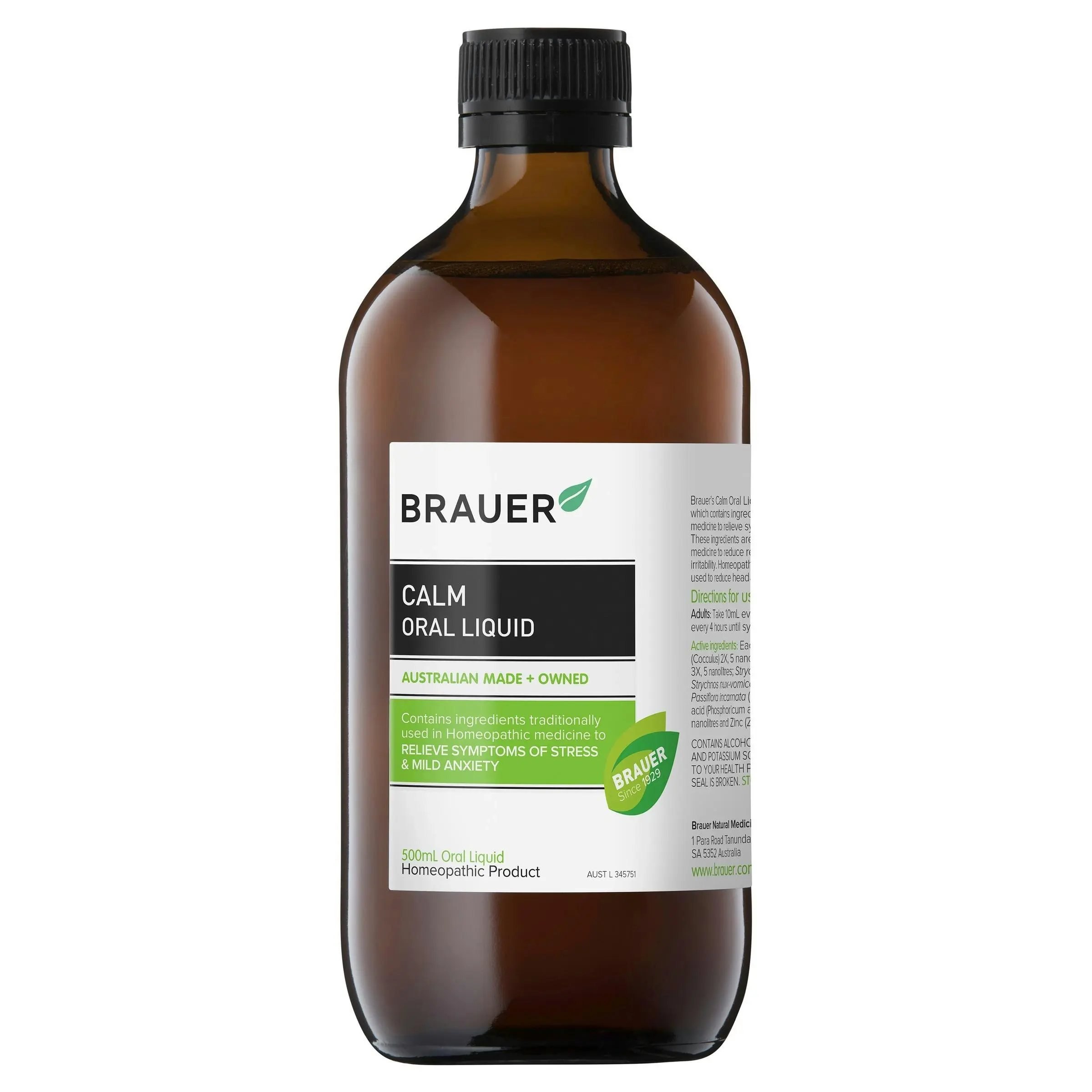 Brauer Calm Oral Liquid 500mL