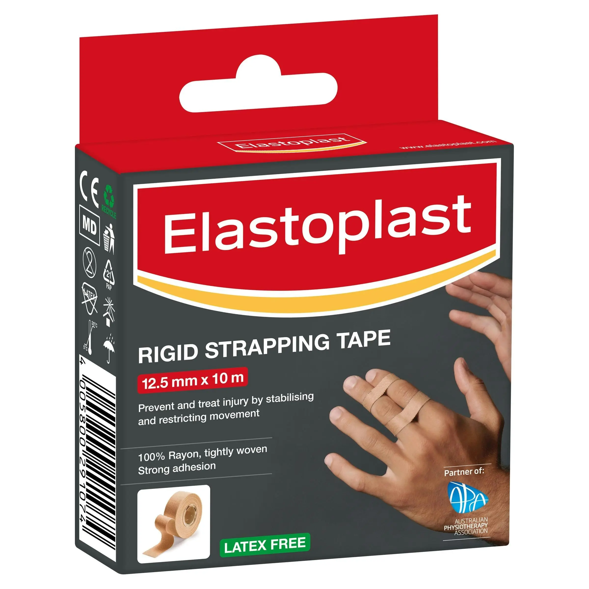 Elastoplast Sport Rigid Strapping Tape 12.5mm x 10m