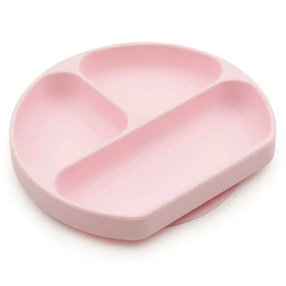 Bumkins Silicone Grip Dish - Pink