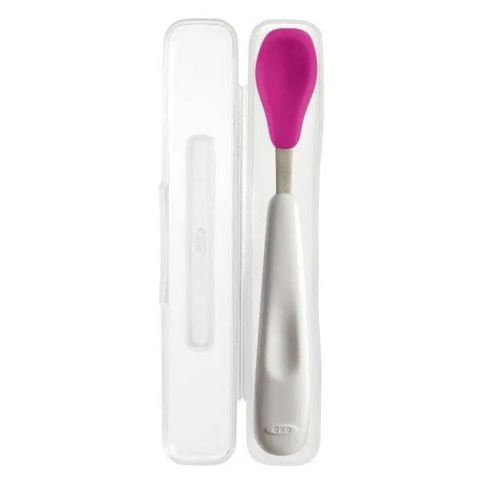 OXO Tot On-the-go Feeding Spoon - Pink