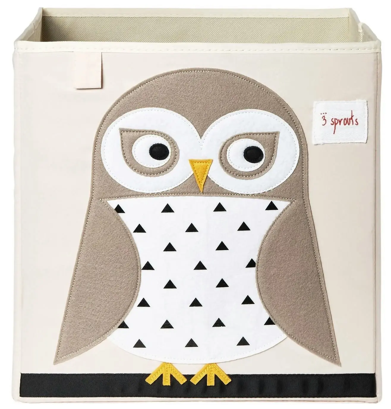 3 Sprouts Storage Box - White Owl