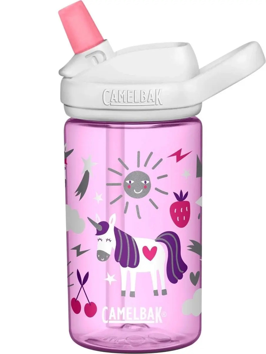 Camelbak Eddy Kids 0.4L Drinking Bottle - Unicorn Party