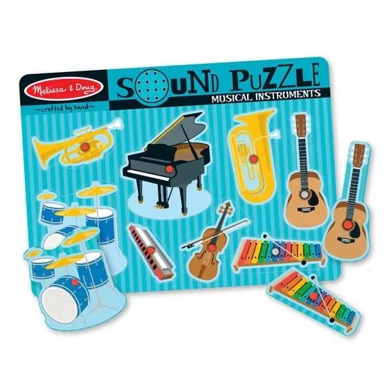 Melissa & Doug Musical Instruments Sound Puzzle - 8pc