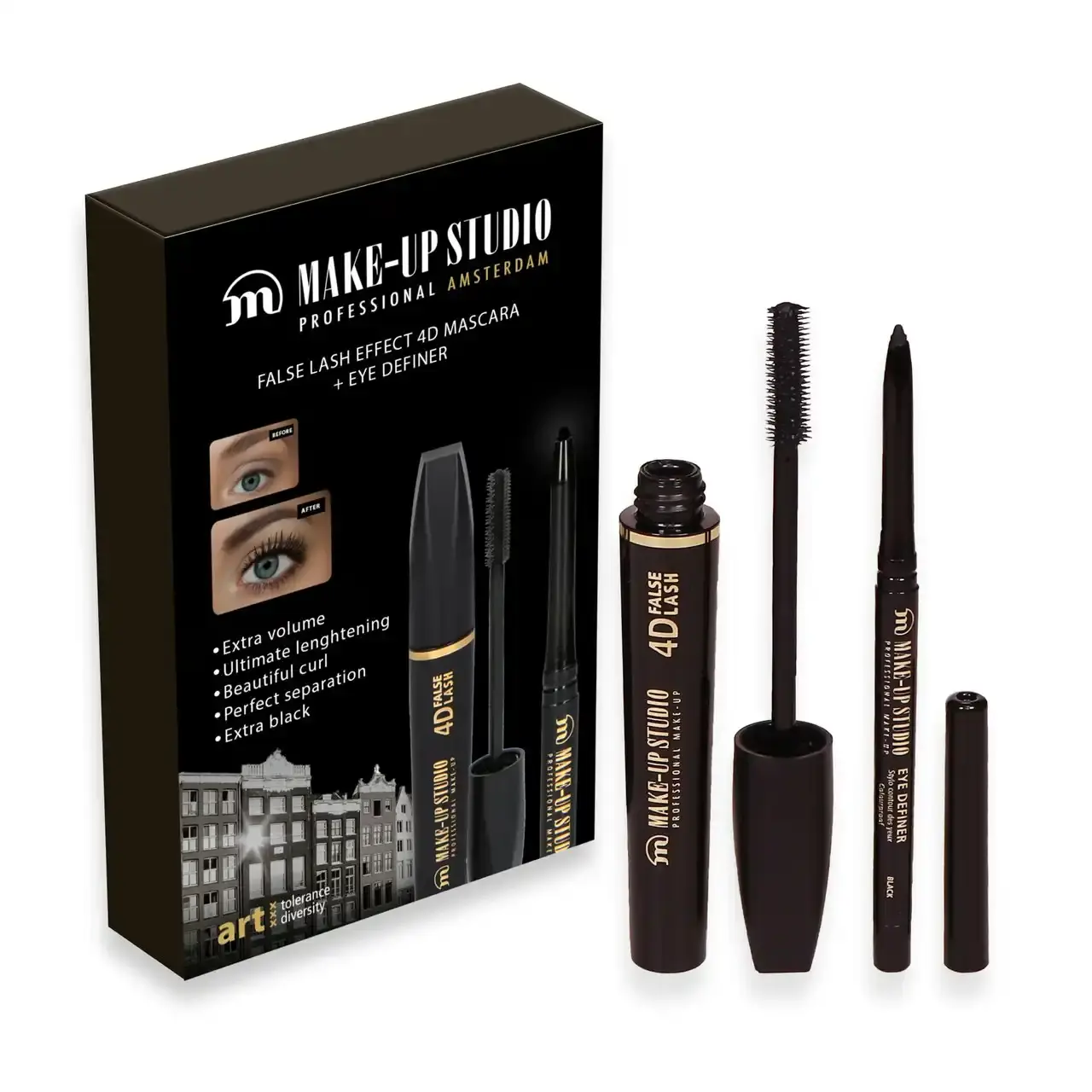 Make-up Studio Amsterdam False Lash Mascara 4D and Eye Definer Gift Set