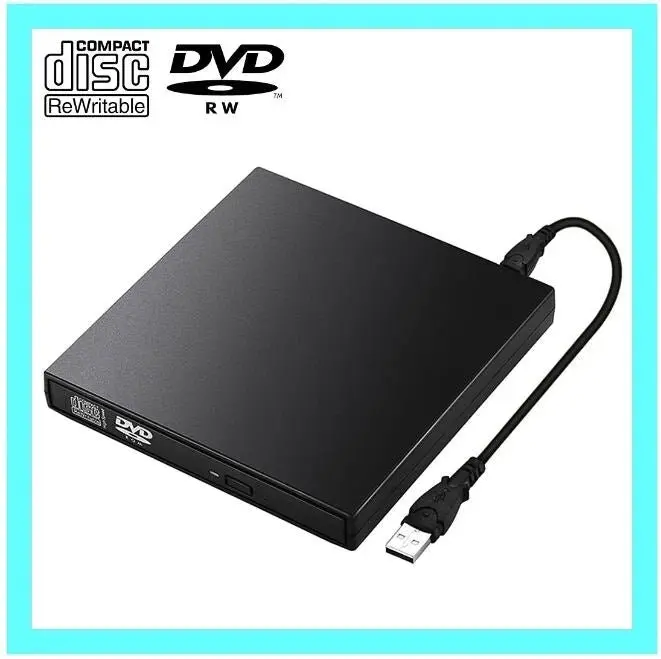 External CD DVD ROM Writer Burner Player Drive USB PC Laptop Mac Windows 7/8/10