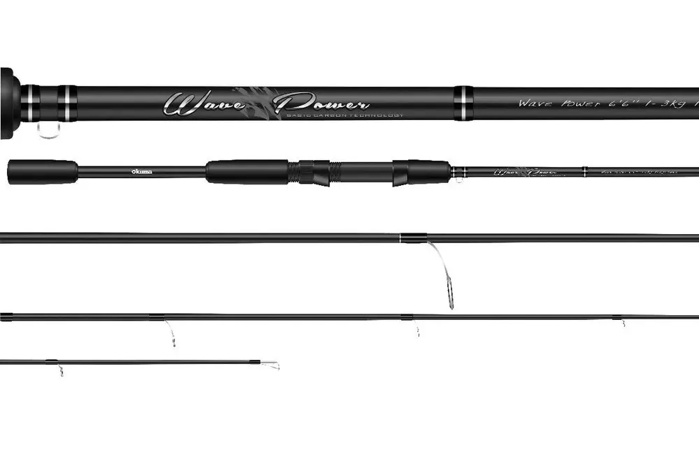 7ft Okuma Wave Power 1-3kg Spin Rod - 2 Piece Spinning Fishing Rod