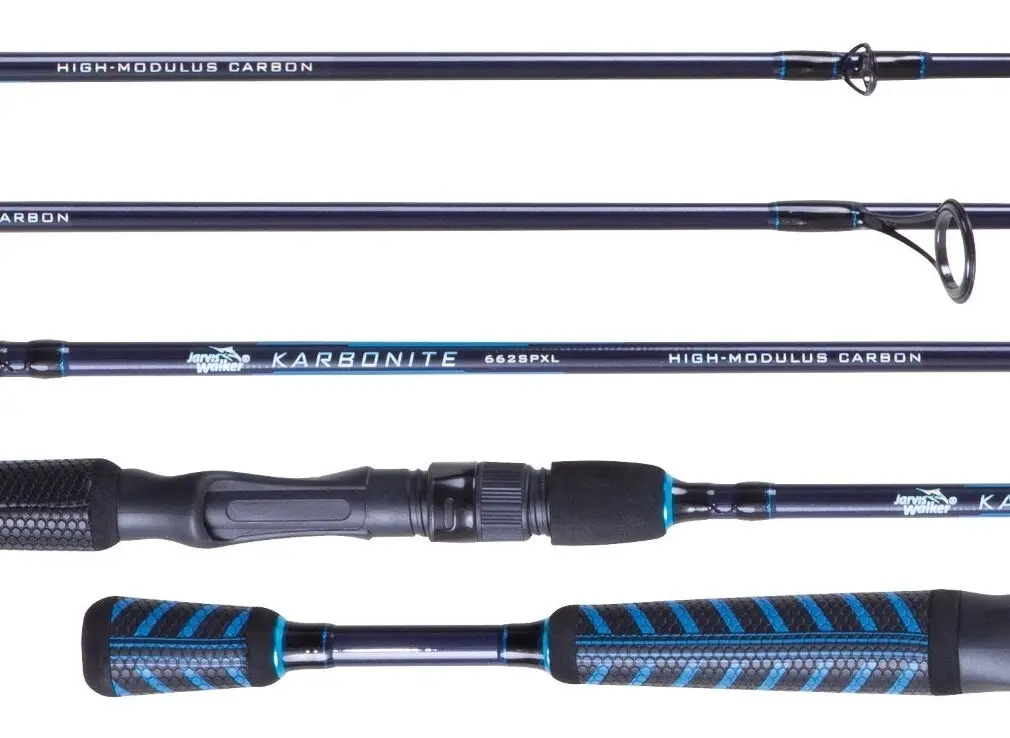 7ft Jarvis Walker Karbonite 4-6kg Spin Rod -2 Pce High-Modulus 24 Ton Carbon Rod