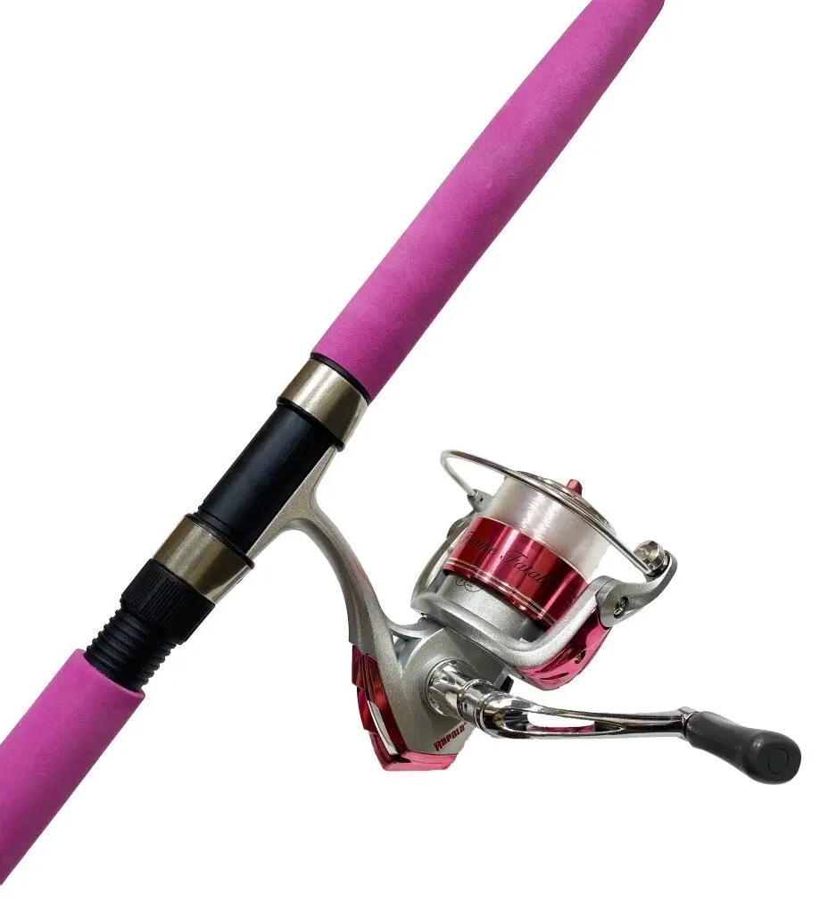 7ft Rapala Femme Fatale 4-8kg Pink Fishing Rod and Reel Combo Spooled with Line