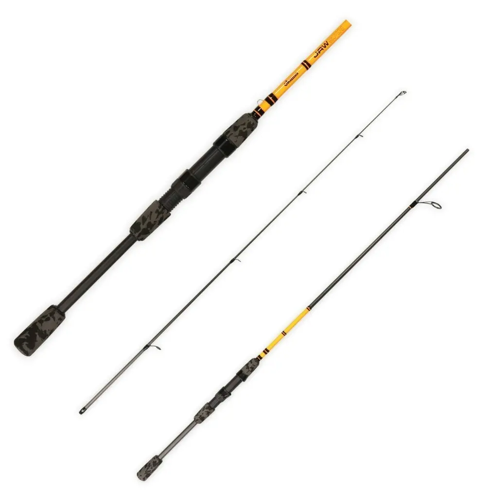 7'6 Okuma Jaw 3-6kg Egi Spin Rod - 2 Pce Squid Rod with Camo Split Grips