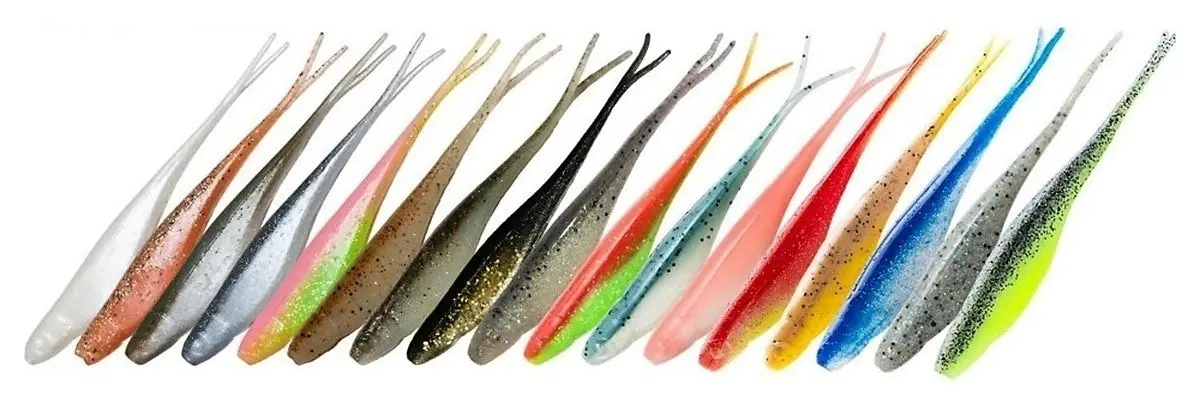 Zman 5 Inch Jerk Shadz - 5 Pack - Scented Z Man Soft Plastics Lures - Elaztech