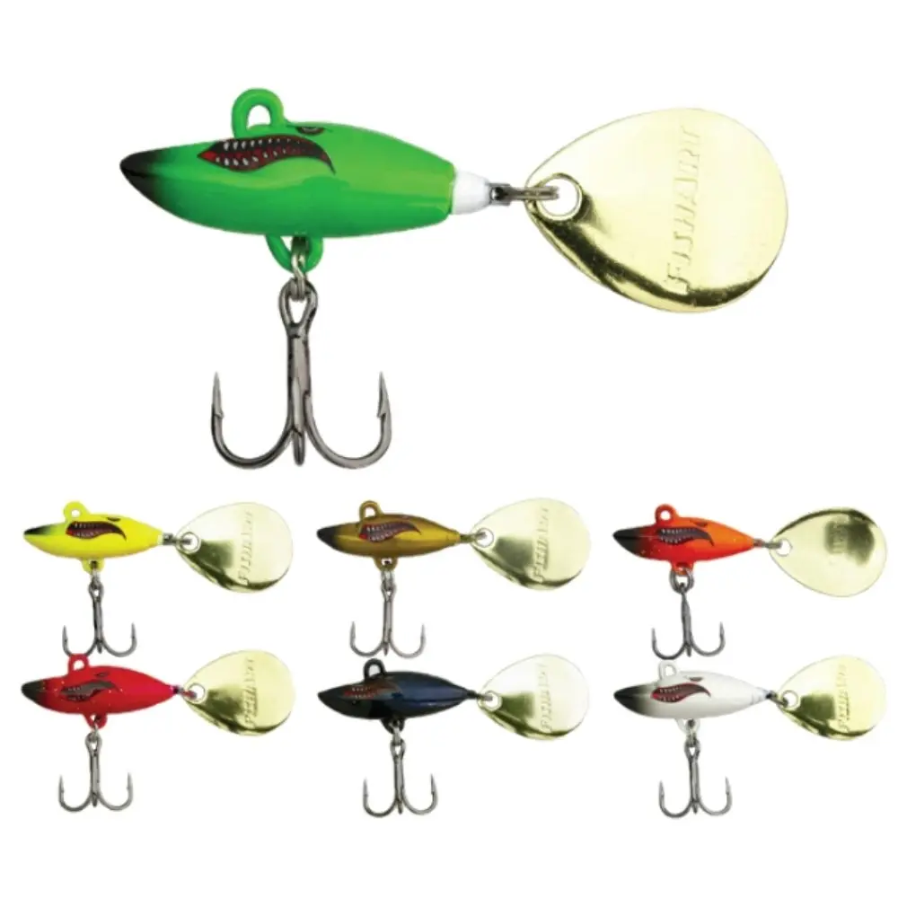 25mm FishArt Torpedo Spinner Bait Fishing Lure - 6g Sinking Spinner