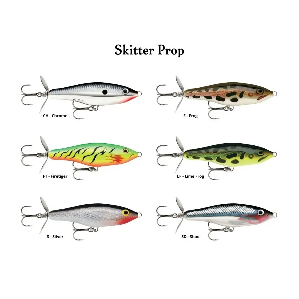 7cm Rapala Skitter Prop Topwater Propbait Fishing Lure