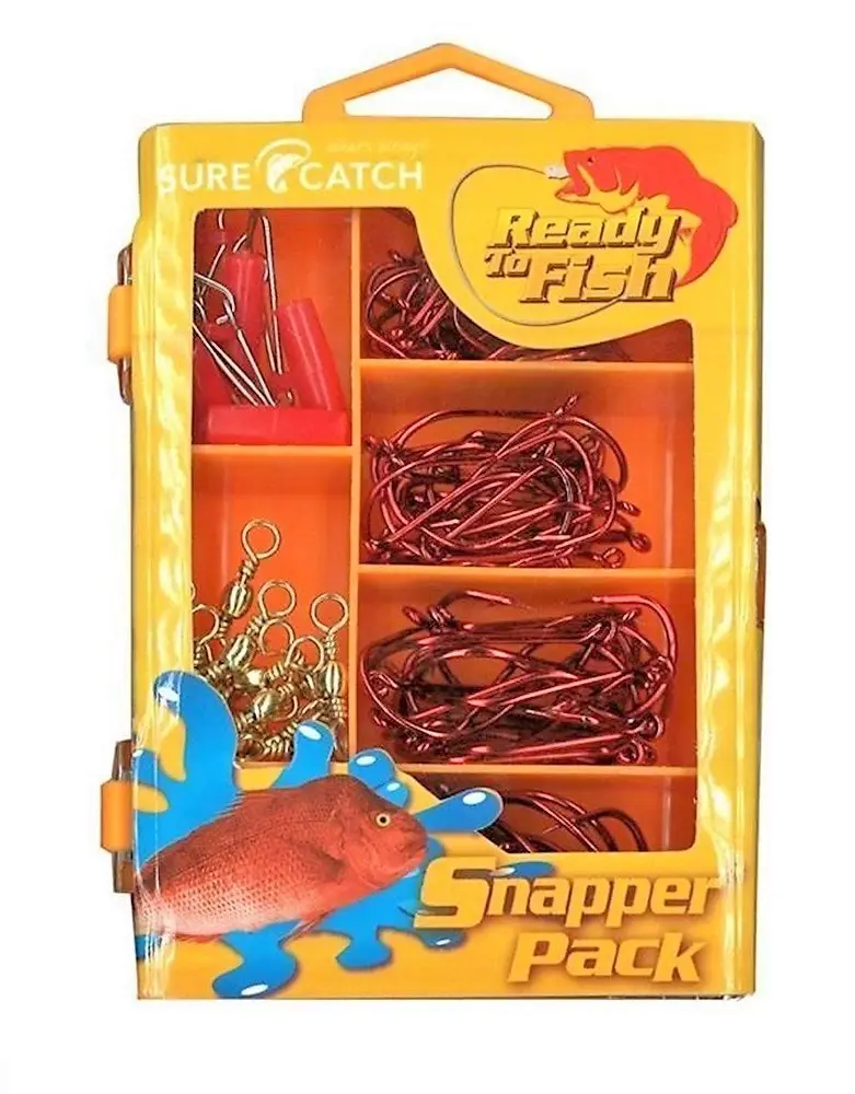 Surecatch 120pc Snapper Pack In Fishing Tackle Box - Tackle Kit