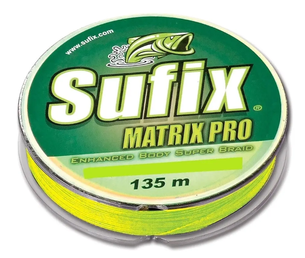 135m Spool of 50lb Sufix Matrix Pro Chartreuse Braided Fishing Line