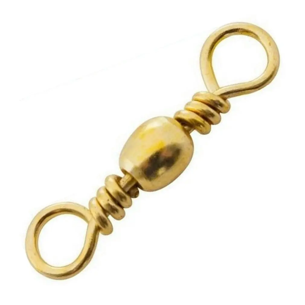 10 Pack of Asari Brass Barrel Fishing Swivels