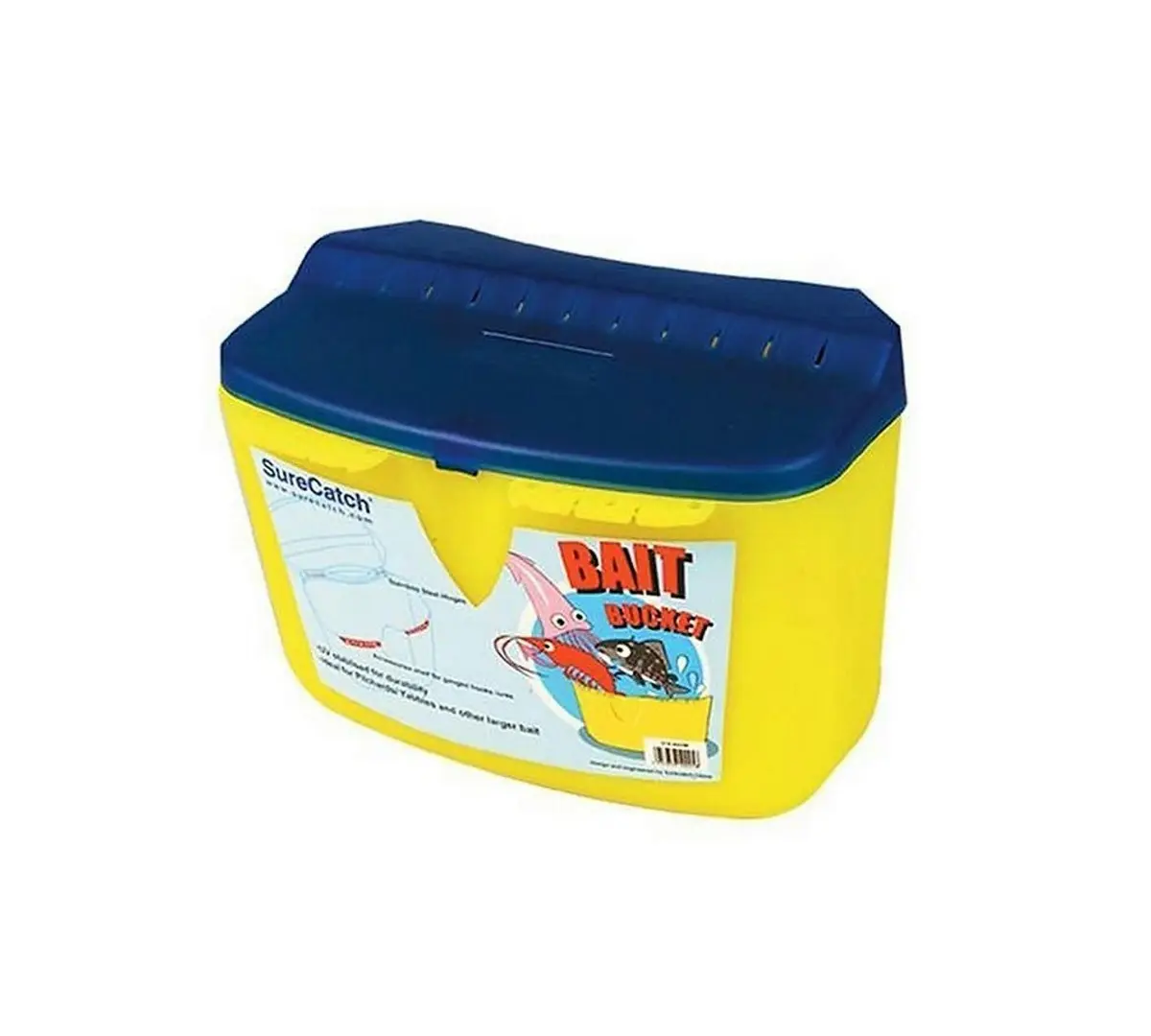 Surecatch Medium Bait Bucket with and Accessories Shelf