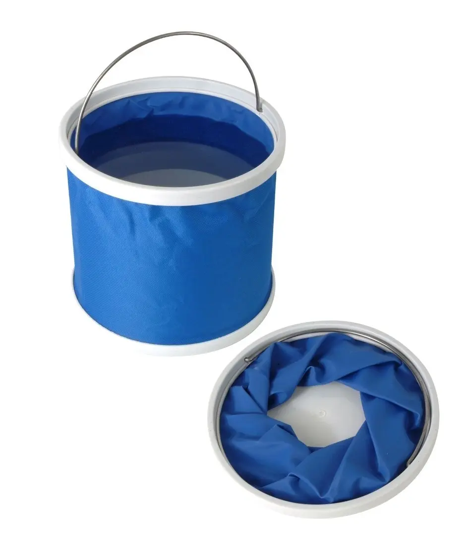 Jarvis Walker 9 Litre Foldable Fishing Bucket - UV Resistant Bucket