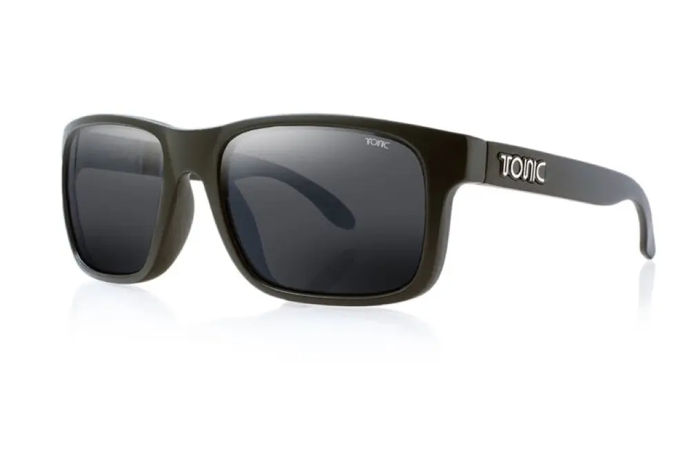 Tonic Mo Polarised Sunglasses with Glass Grey Photochromic Lens & Black Frame