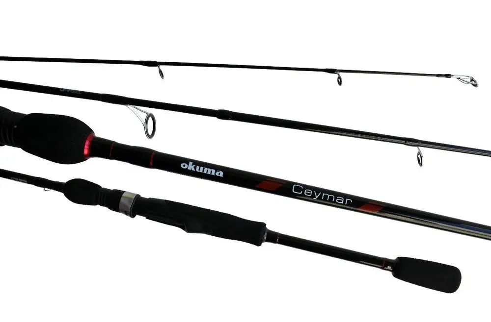 7ft Okuma Ceymar 6-14lb Spin Rod - 2 Piece Fishing Rod with Split Grip Butt