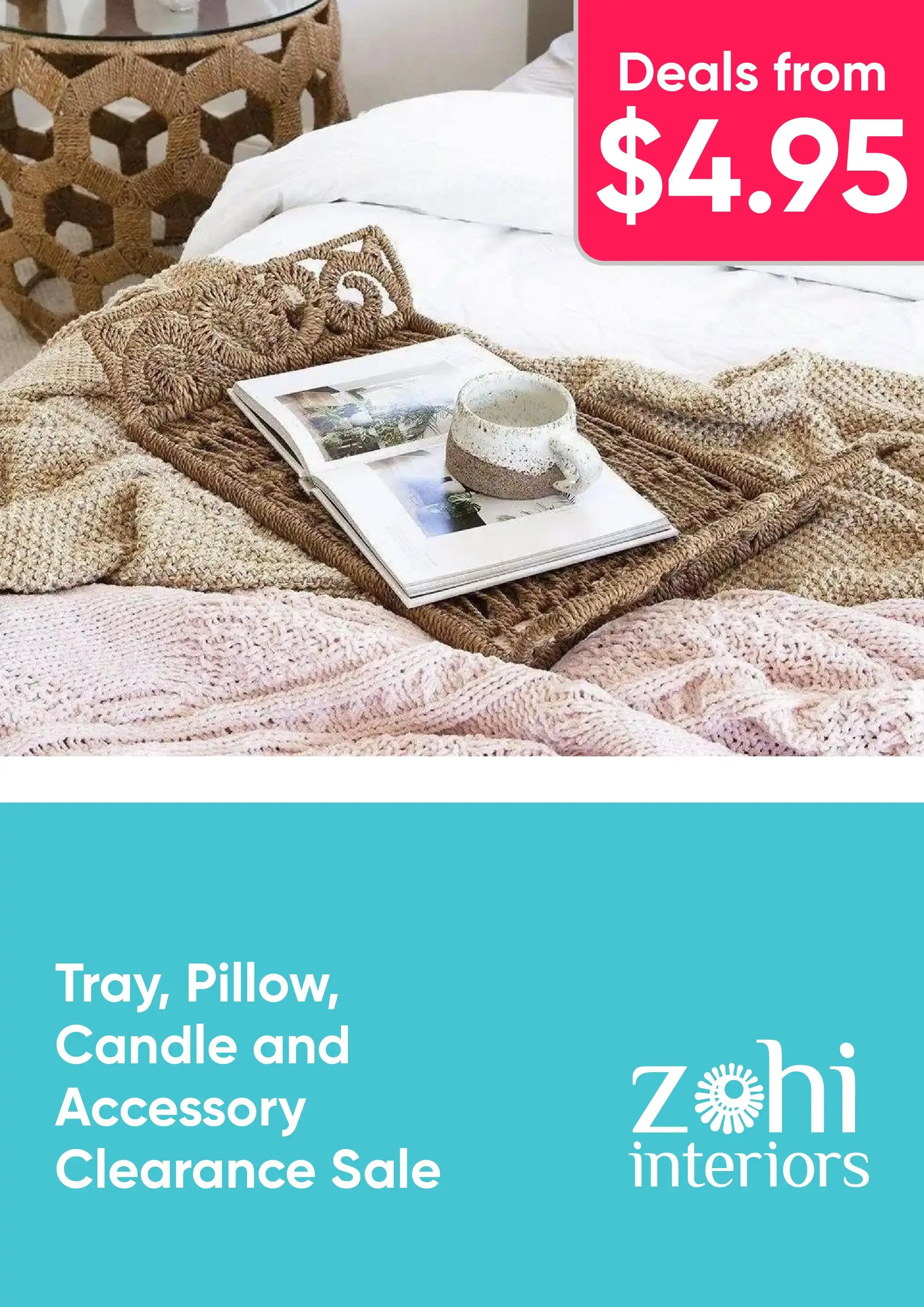 Tray, Pillow, Candle and Accessory Clearance Sale – deals from $4.95