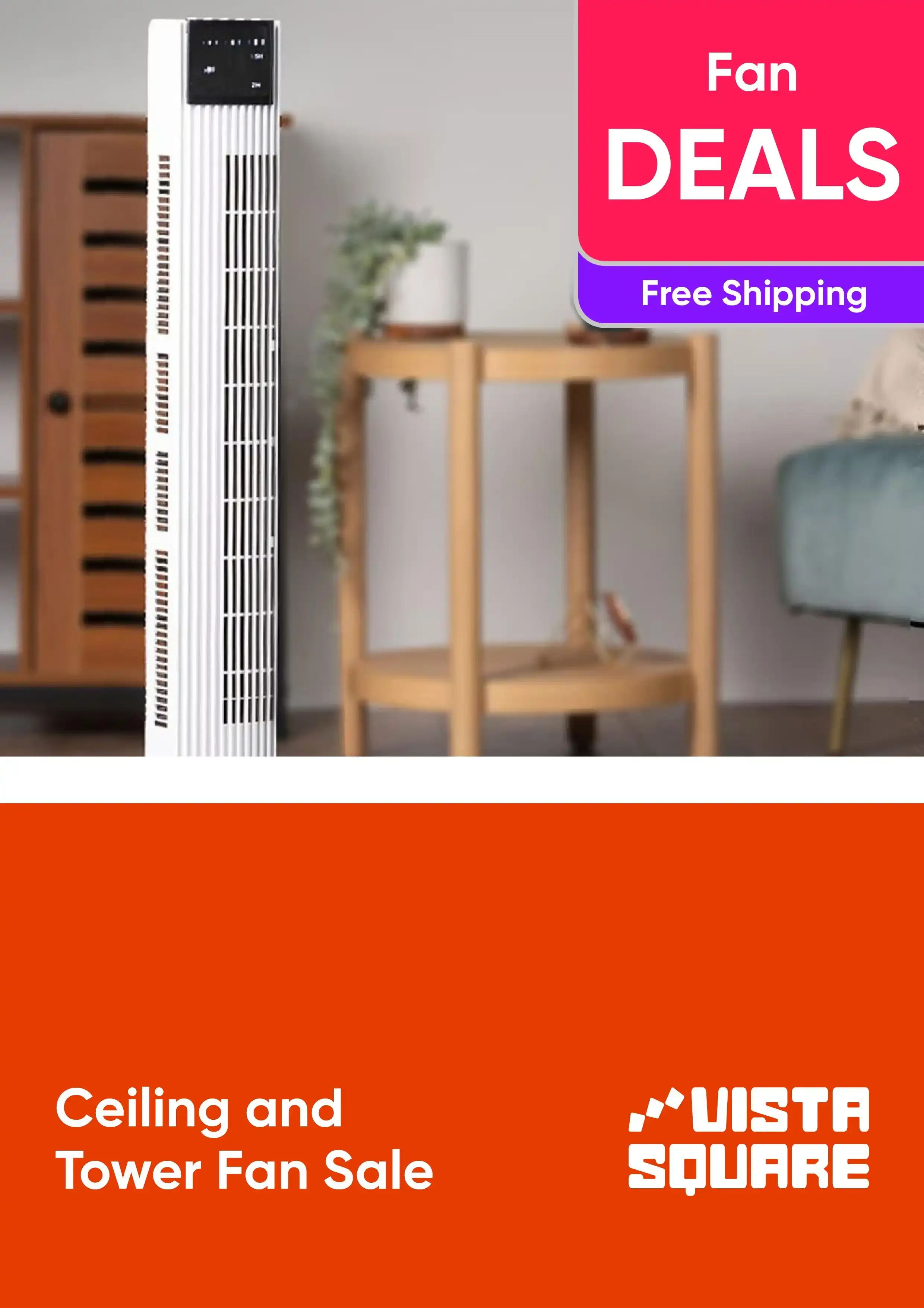 Ceiling and Tower Fan Sale - Free Shipping