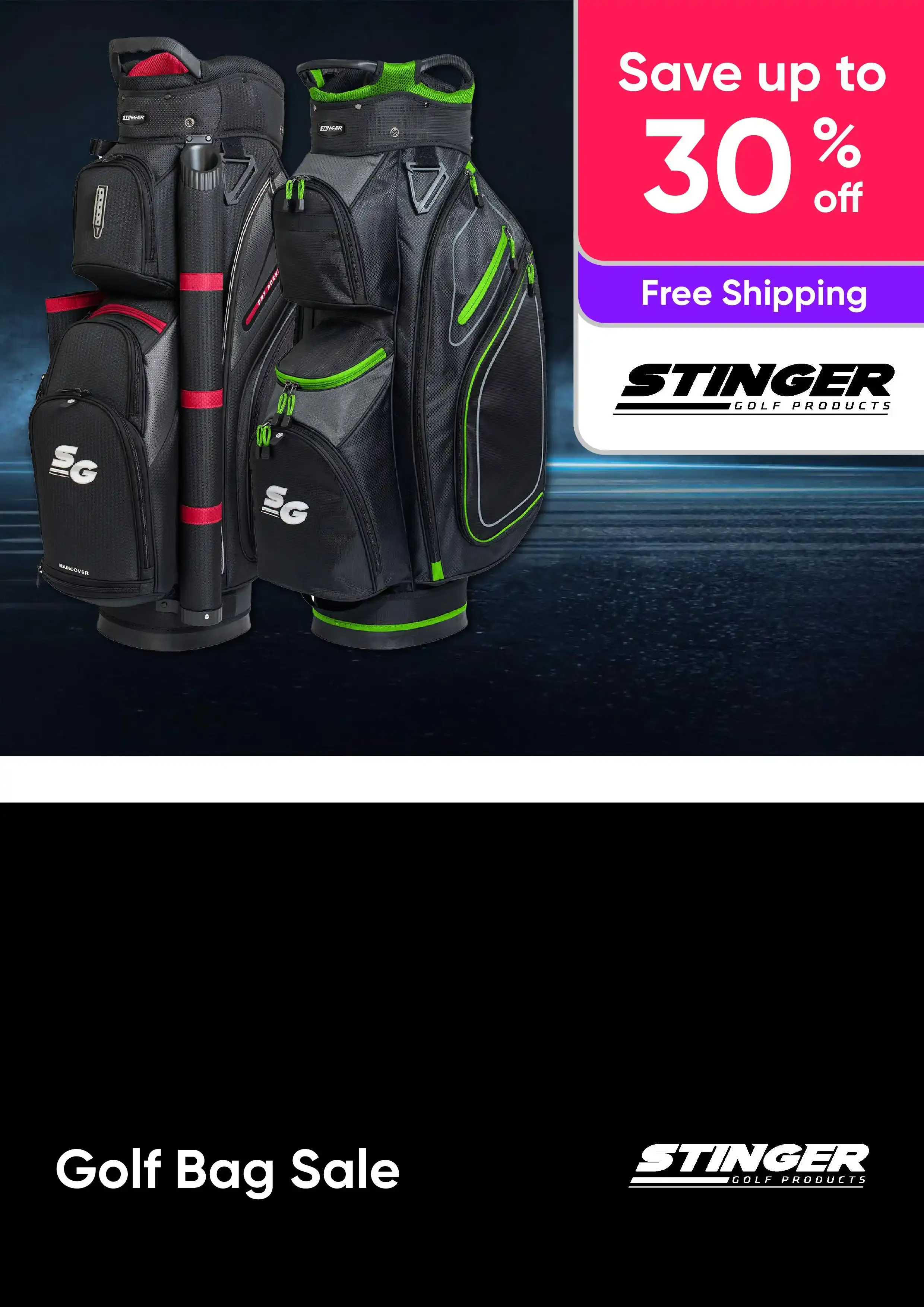 Golf Bags including 14 way divider top with 14 full length dividers