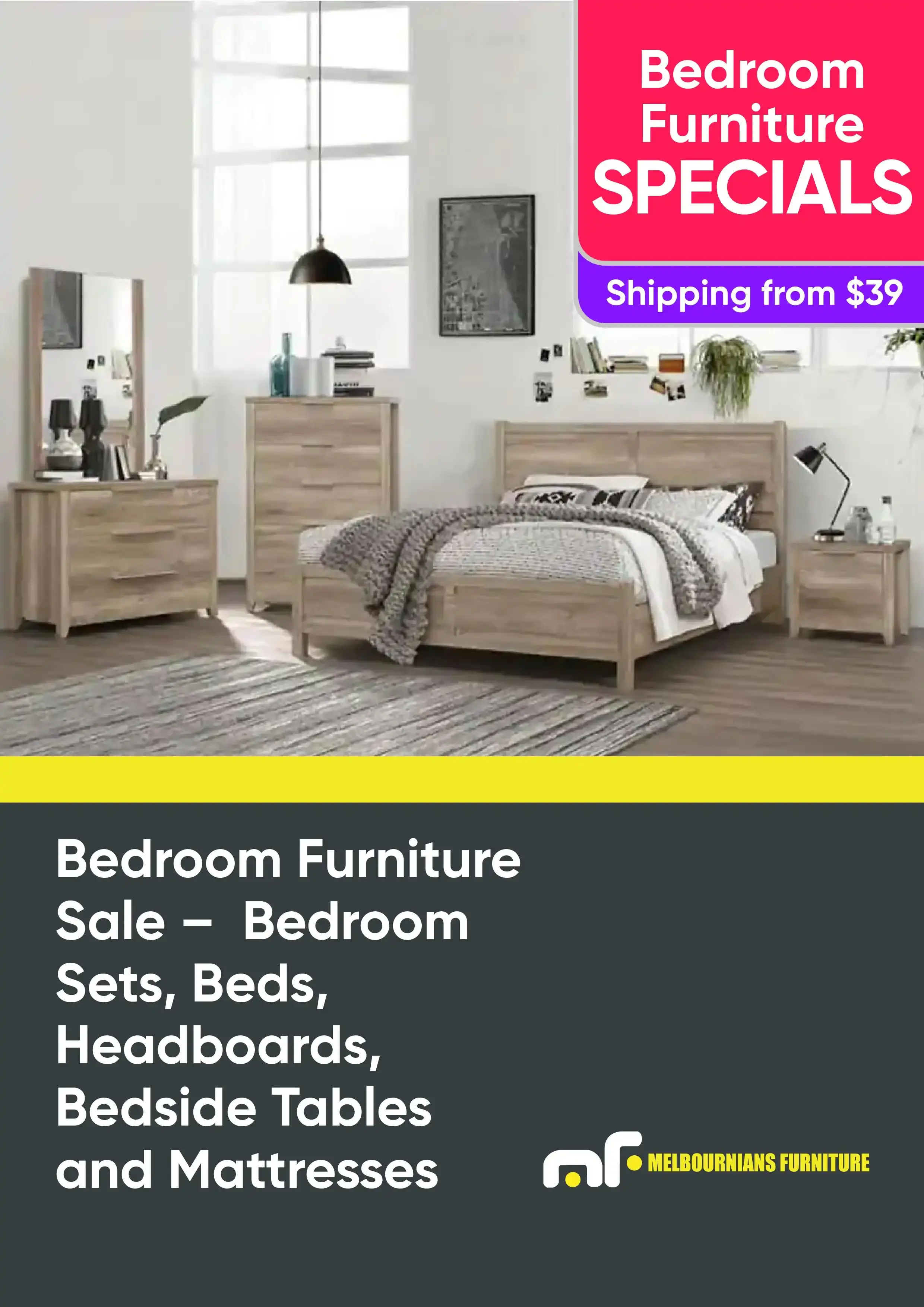 Bedroom Furniture Sale - Bedroom Sets, Beds, Headboards, Bedside Tables and Mattresses