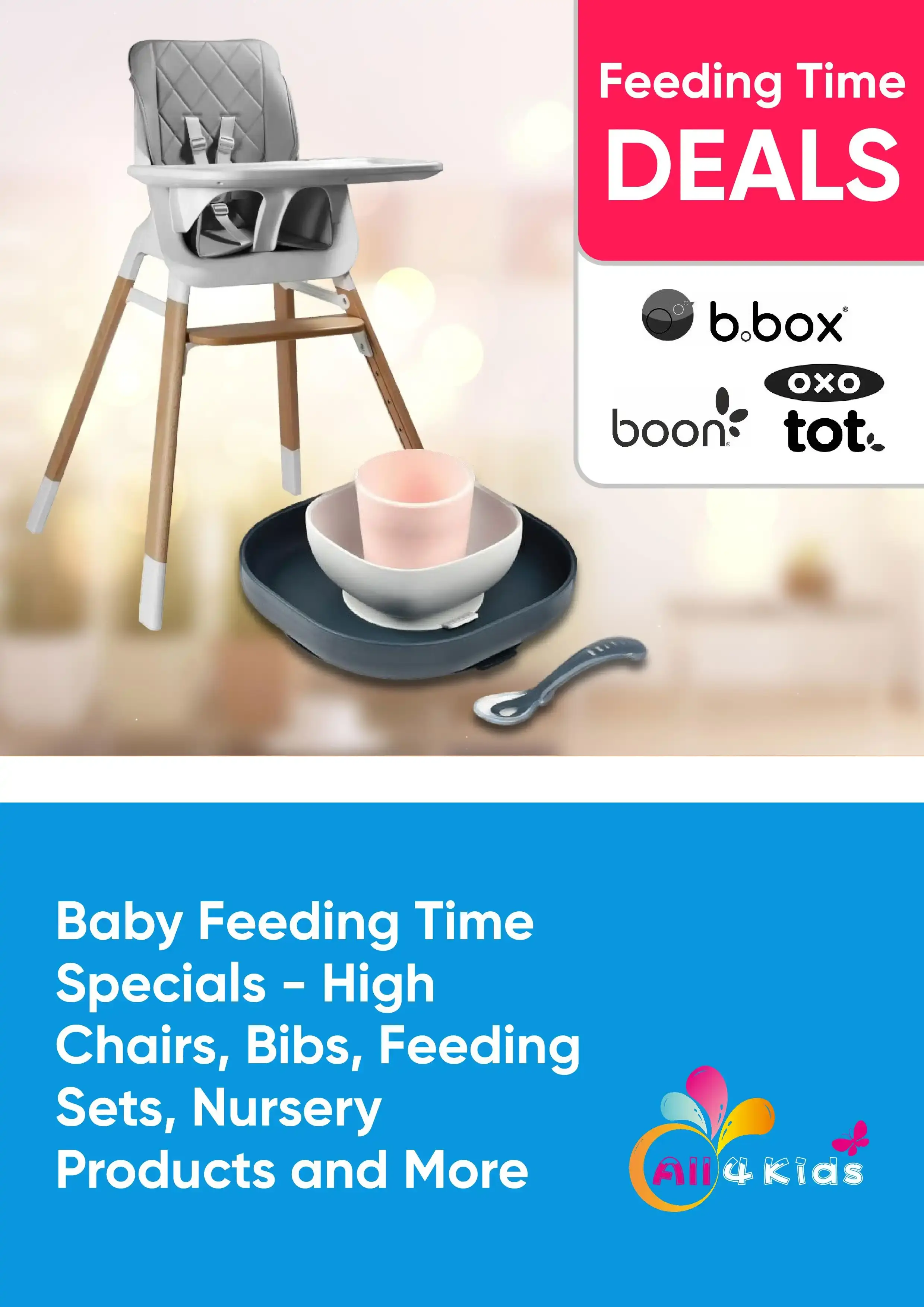 Baby Feeding Time Specials - High Chairs, Bibs, Feeding Sets, Nursery Products and More