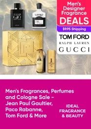 Men's Fragrances, Perfumes and Cologne Sale - Jean Paul Gaultier, Paco Rabanne, Tom Ford and More