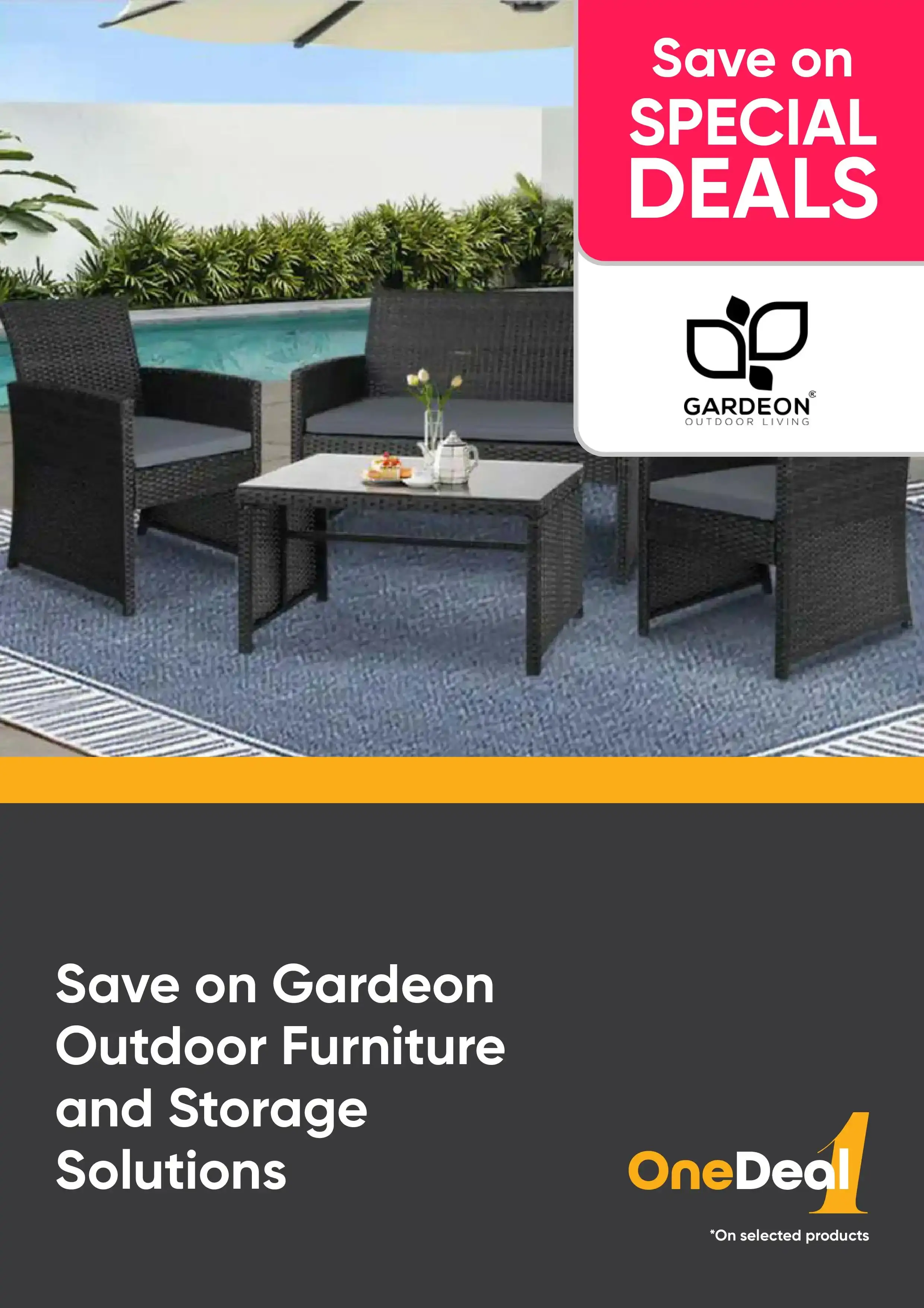 Save on Garden Outdoor Furniture and Storage Solutions