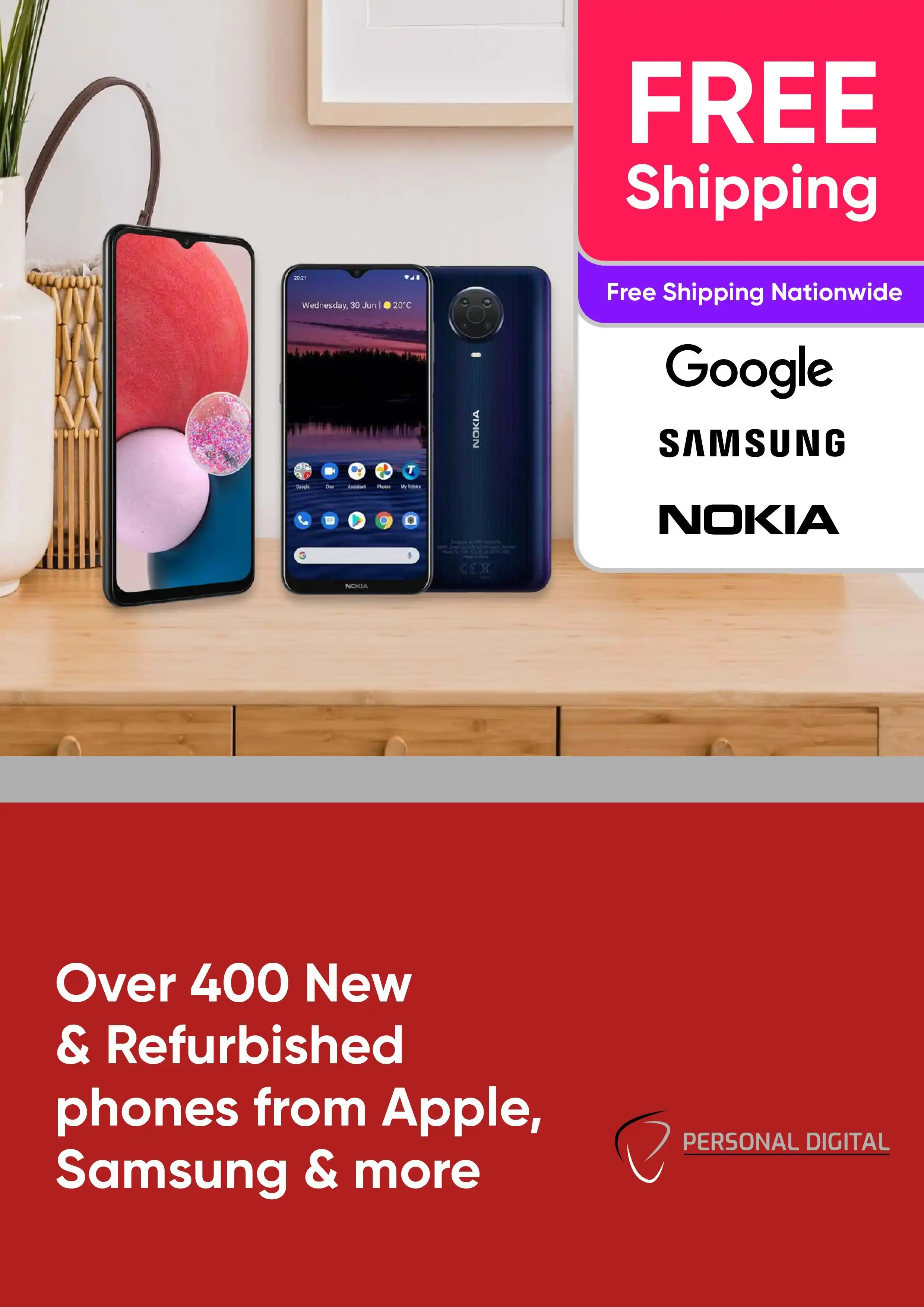 New & Refurbished phones from Apple, Samsung & more