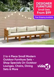 2 to 4 Piece Small Modern Outdoor Furniture Sets - Shop Specials On Outdoor Lounges, Chairs