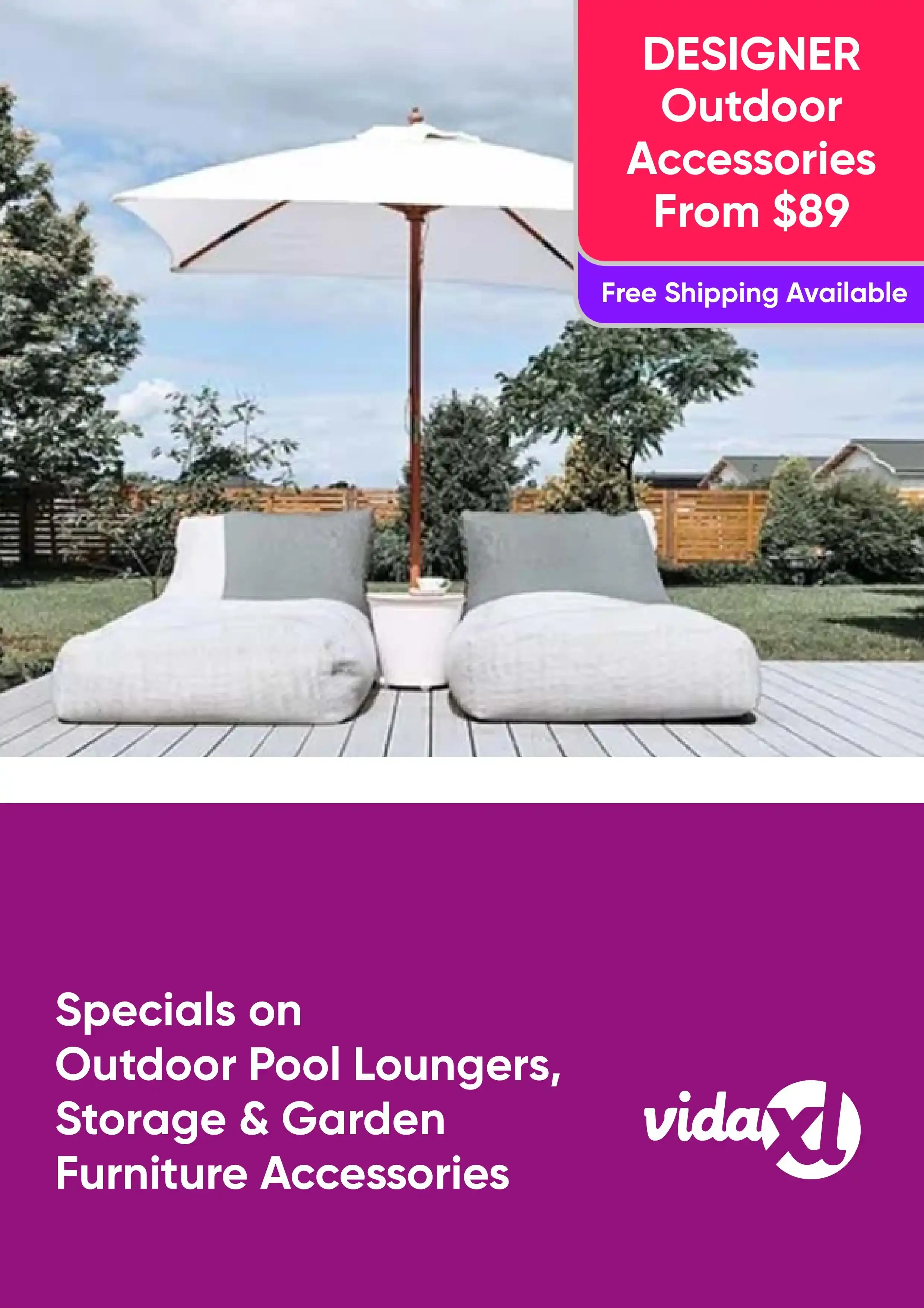 Save on Specials on Outdoor Pool Loungers, Storage and Garden Furniture Accessories