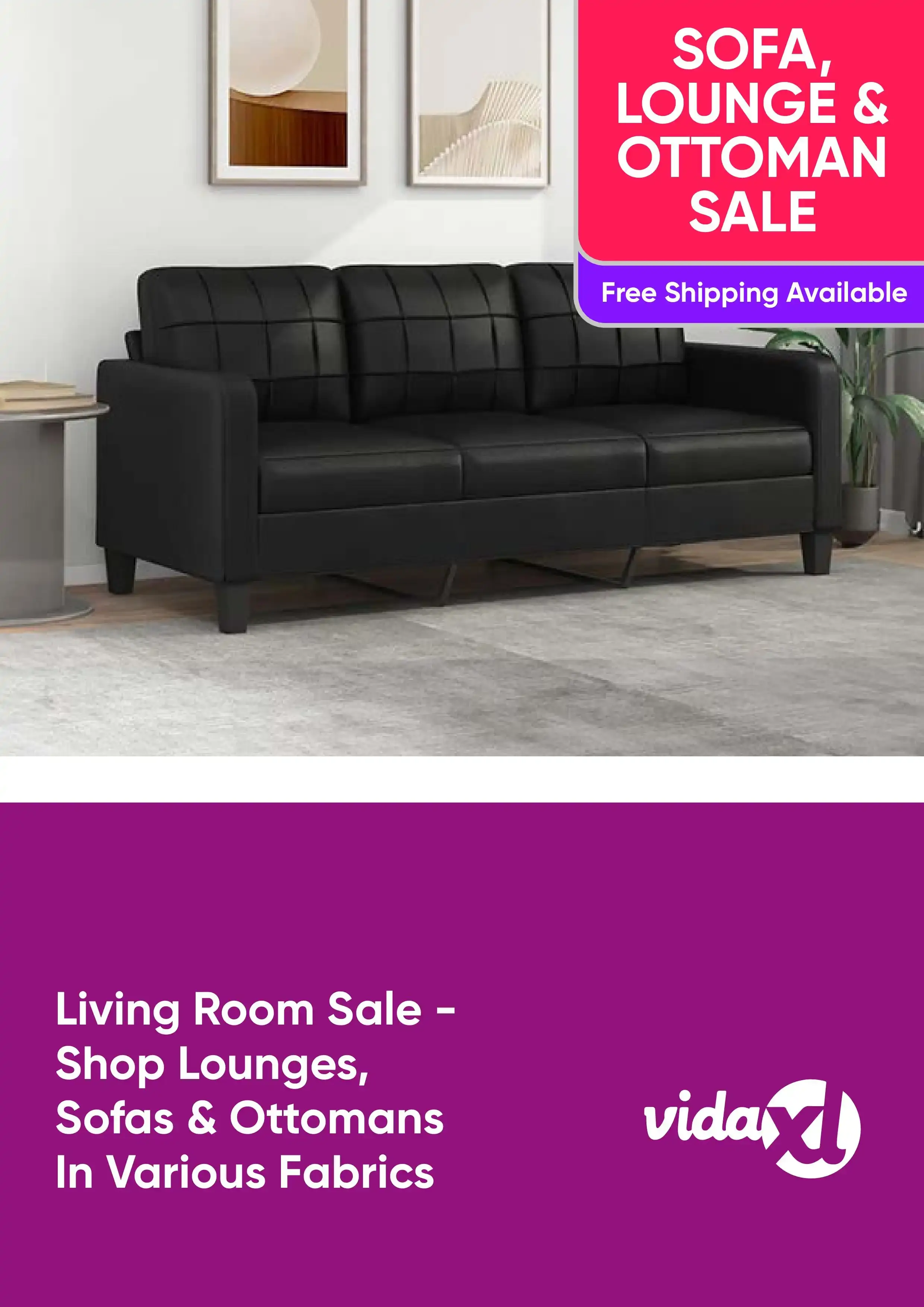 Living Room On Sale - Shop Lounges, Sofas and Ottomans In Various Fabrics