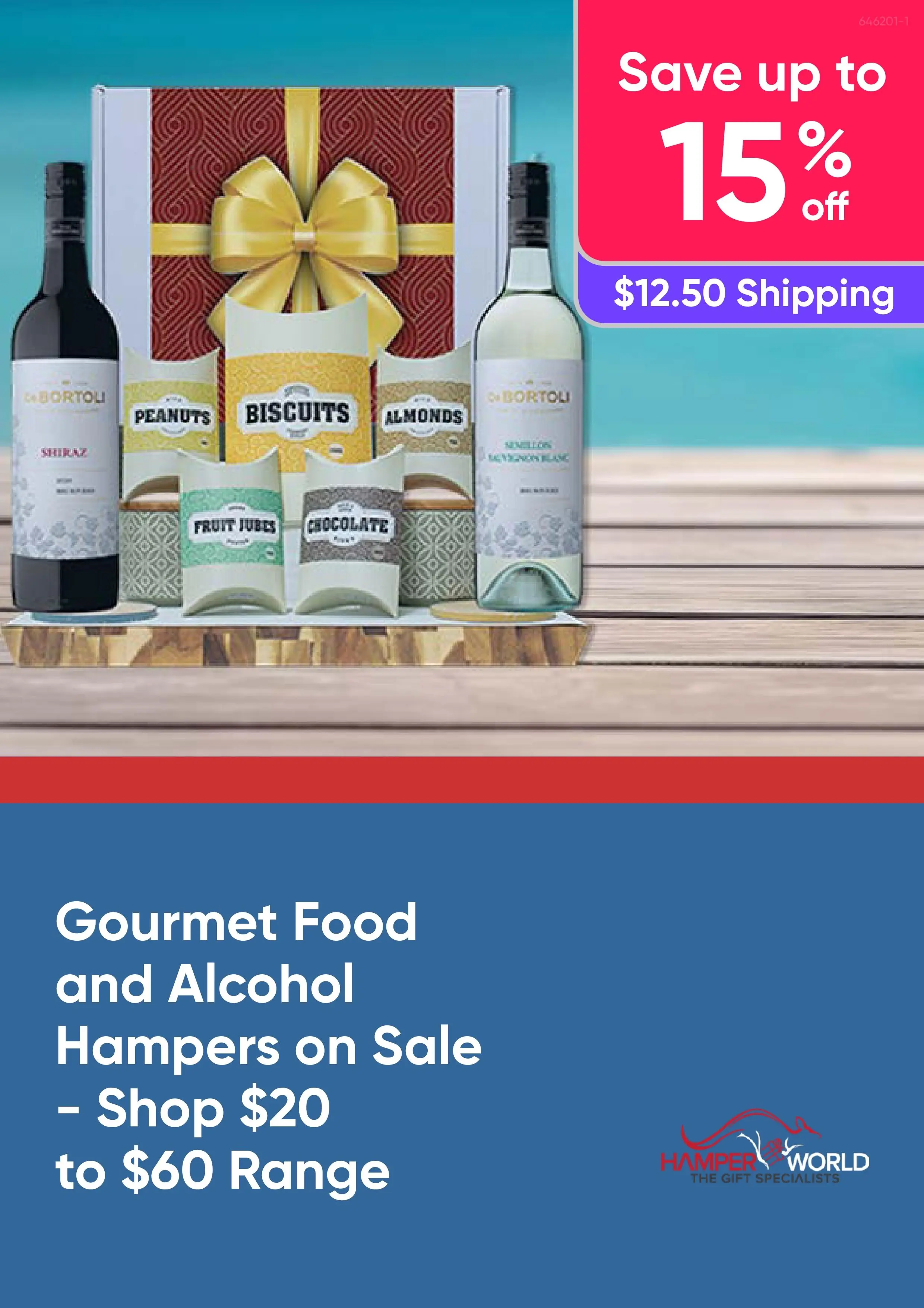 Gourmet Food and Alcohol Hampers on Sale - Shop $20 to $60 Range