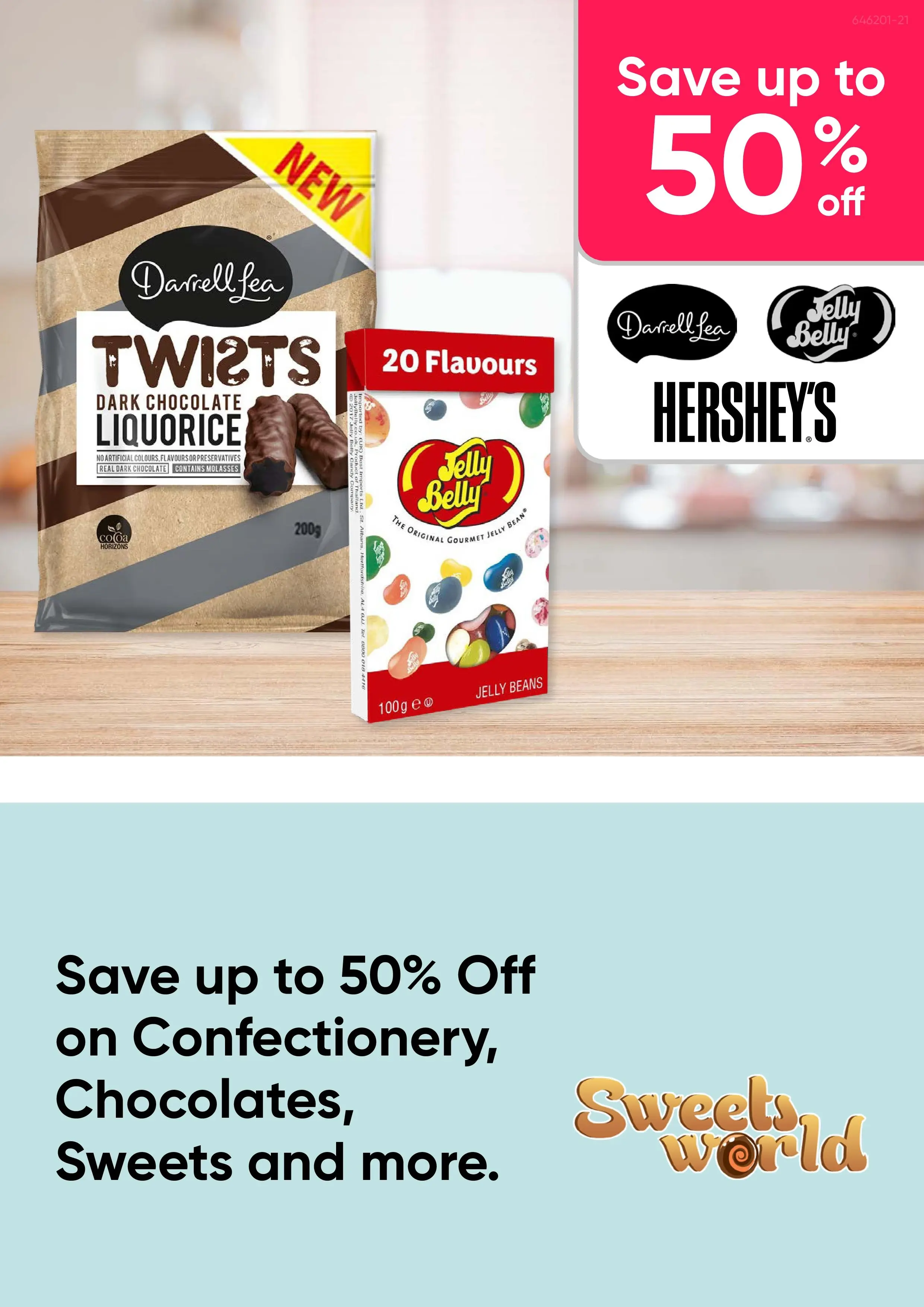 Save up to 50% Off on Confectionary, chocolates, lollies and more