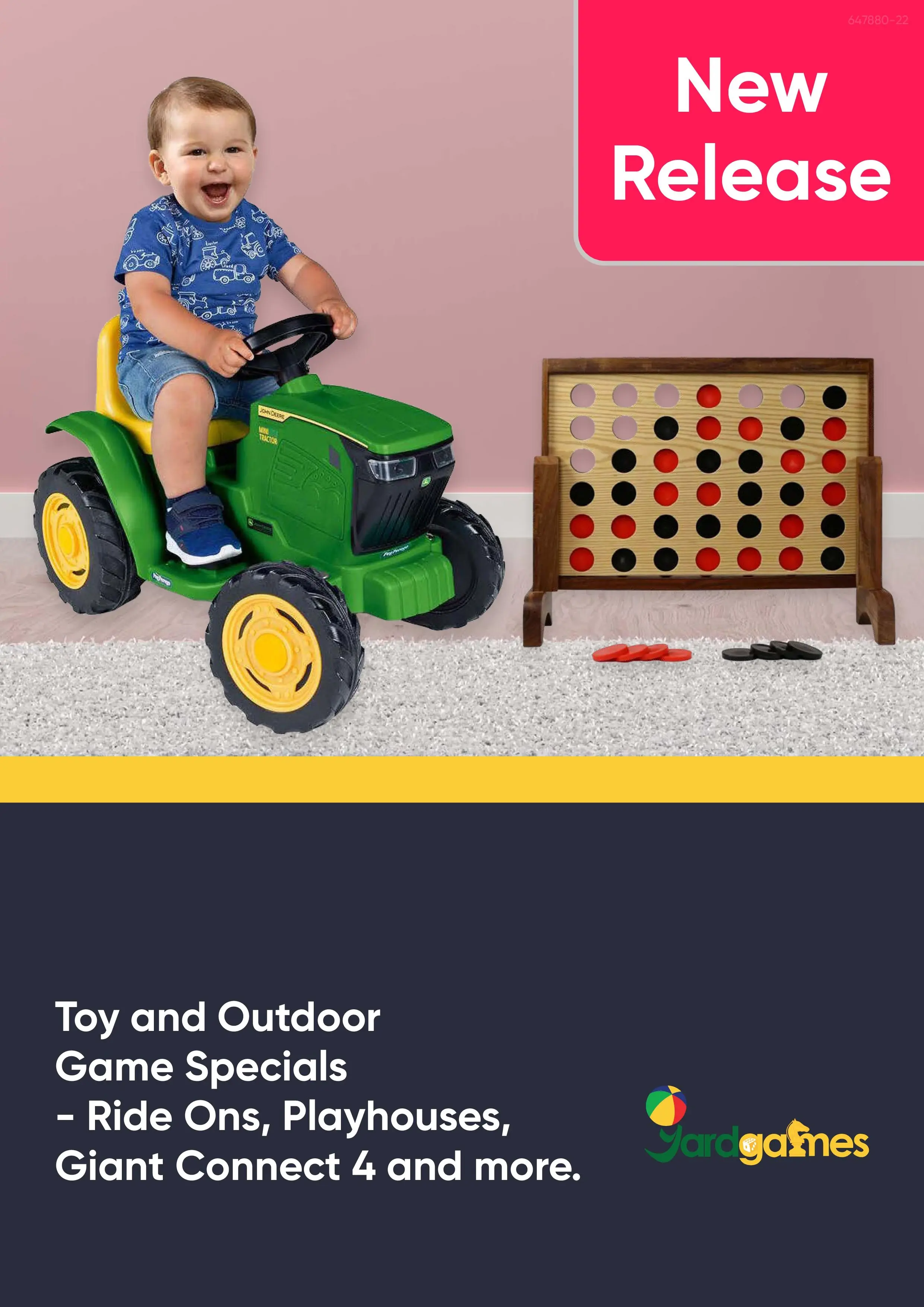 Toys and Outdoor Games Specials including Ride Ons, Playhouses, Giant Connect 4 and more